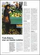 Portrait de Yafa Edery, star en haute cuisine. Magazine Jardin des Modes
